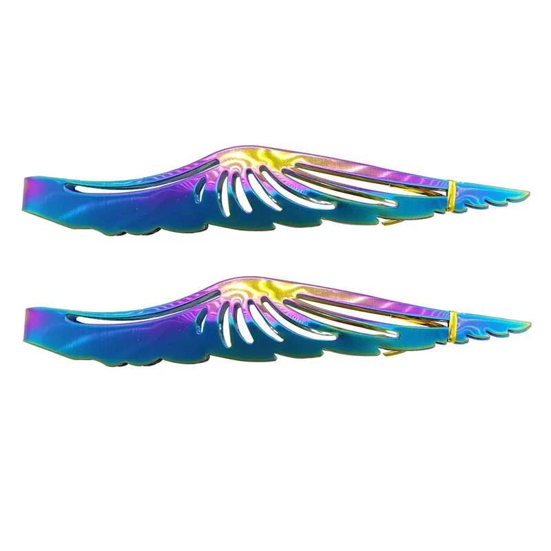 Stainless steel Arabian hookah water pipe carbon clip Colorful angel-wing water pipe carbon core shisha pipe accessories