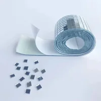 Disco Ball Mini Square Mosaic Tiles Mirror Wall Sticker Decorative Self-Adhesive DIY Accessory One Meter 5x5 mm Mosaic Stickers 5