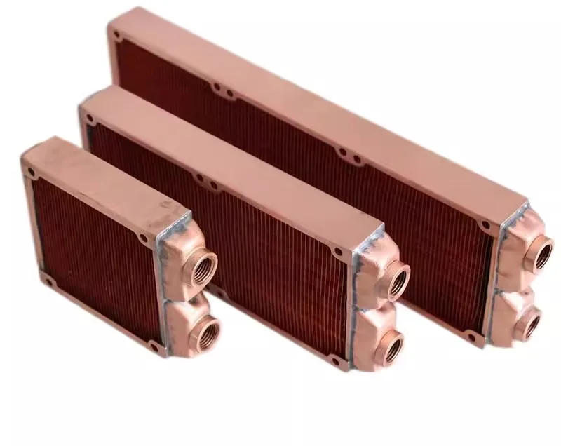 Koreiwo 80 160 3X80 all cop-per 2-point thread water-cooled heat exchanger radiator