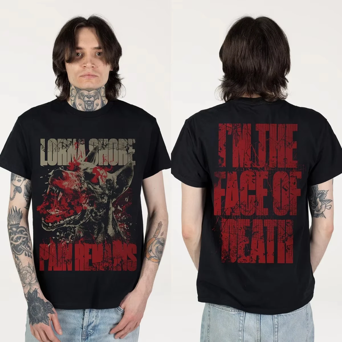 Lorna Shore and I Return To Nothingness Cover Band T-Shirt Cotton Graphic Tee Men Women Summer Streetwear