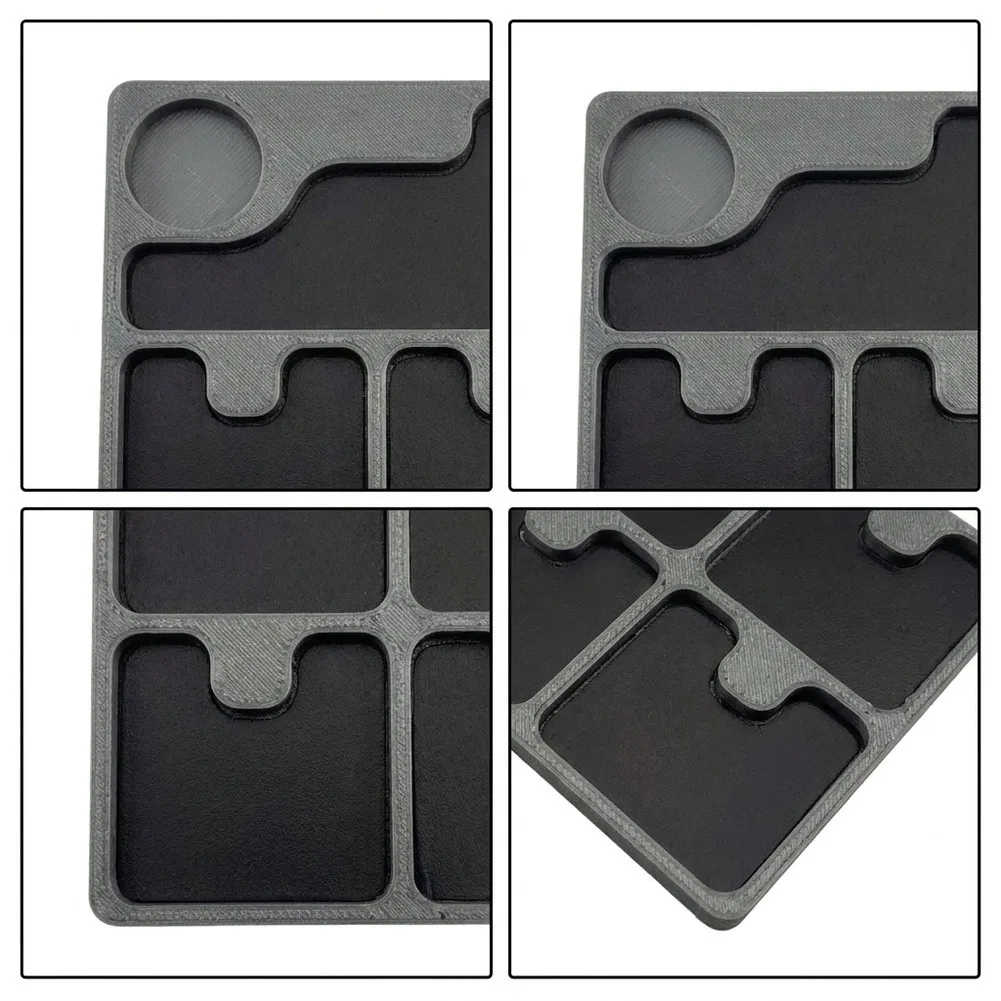 Reusable Magnetic Organizer Tray for Repeated Use in Device Repairs Screws Nuts Washers Sorting 11.95x6cm 10x10cm