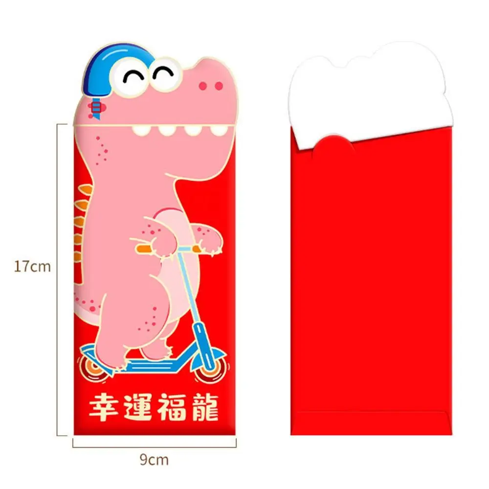 2024 New Year Packet Red Envelope Luck Money Bag Best Wishes Blessing Bag Dragon Pattern Good Luck Money Bags Spring Festival