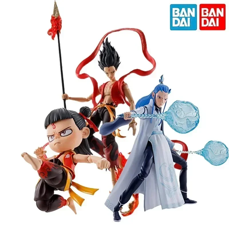 

Bandai Hot Chinese Movie Anime Movie Characters Nezha Ao Bing Action Figure Limited Edition Gifts Nezha:birth Of The Demon Child