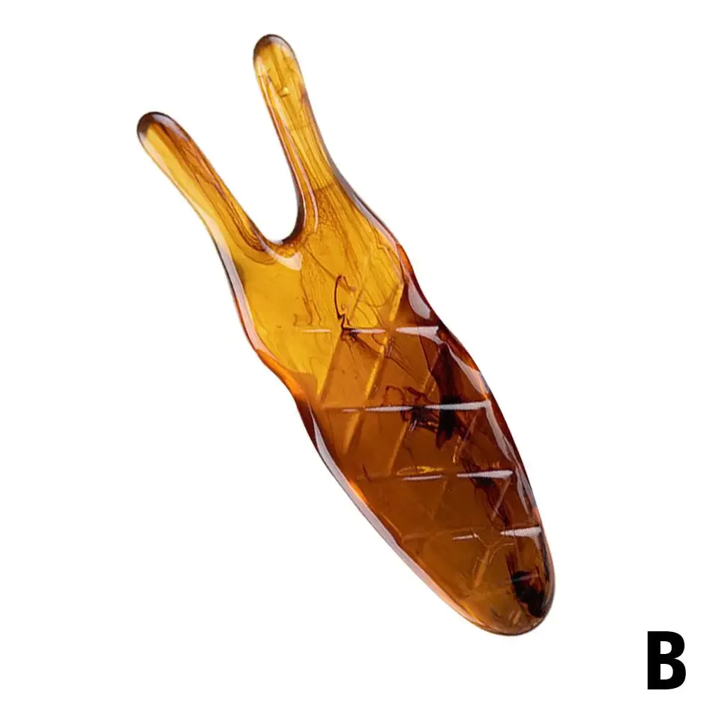 الراتنج الطبيعي غوا شا الغواش مكشطة مدلك للوجه العين الوجه الأنف رفع العناية بالبشرة أدوات العناية بالمنتجعات الصحية