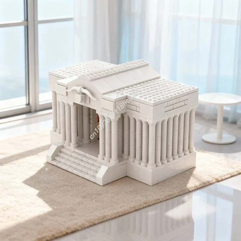 

746pcs MOC Taurus Temple Saint Seiya Architecture Model Building Blocks Festival Gifts Construction DIY Creative Toys Idea