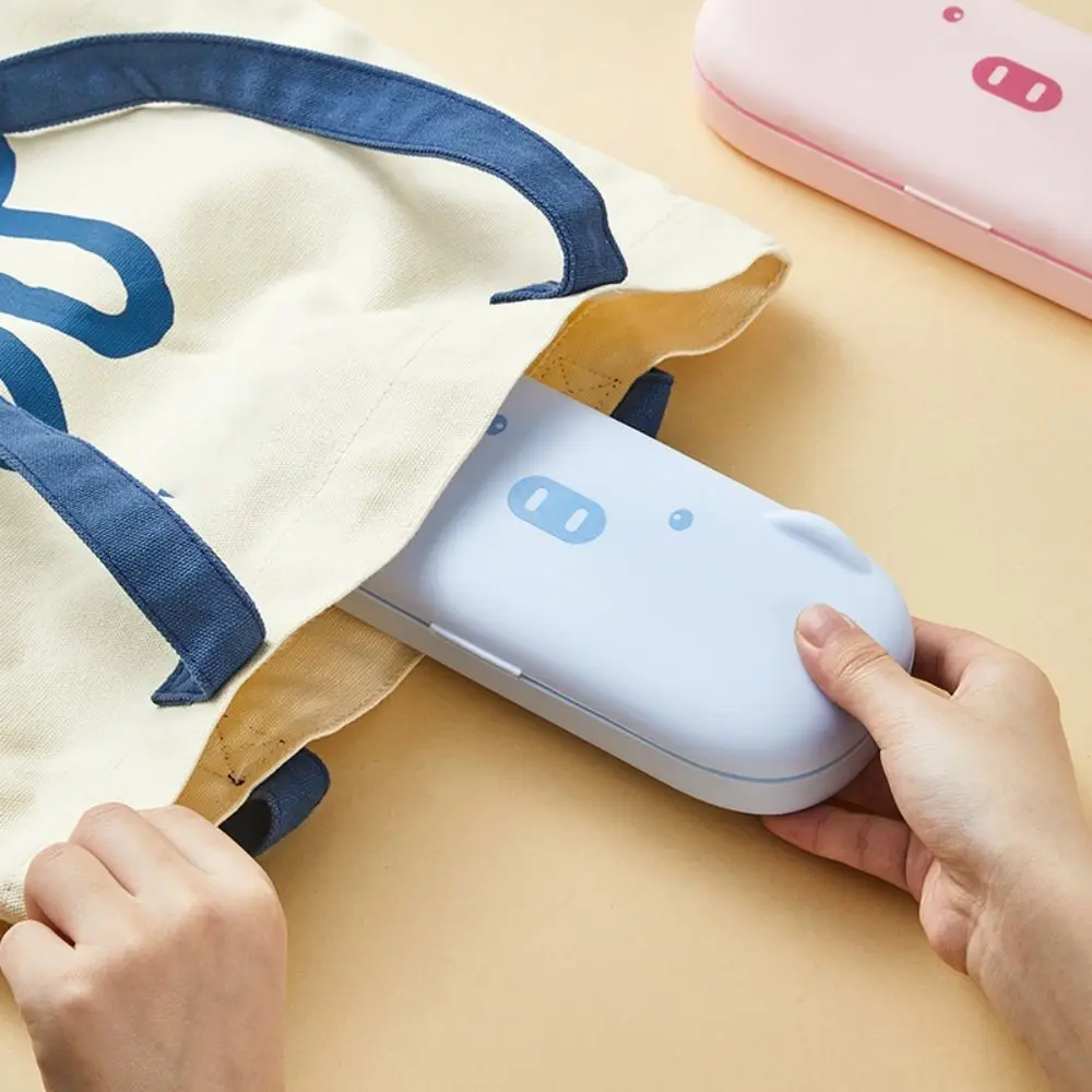 Cartoon Doppel-deck Piggy Bleistift Fall Große Kapazität Wasserdichte Desktop Storage Box Staubdicht PP Schreibwaren Fall Büro