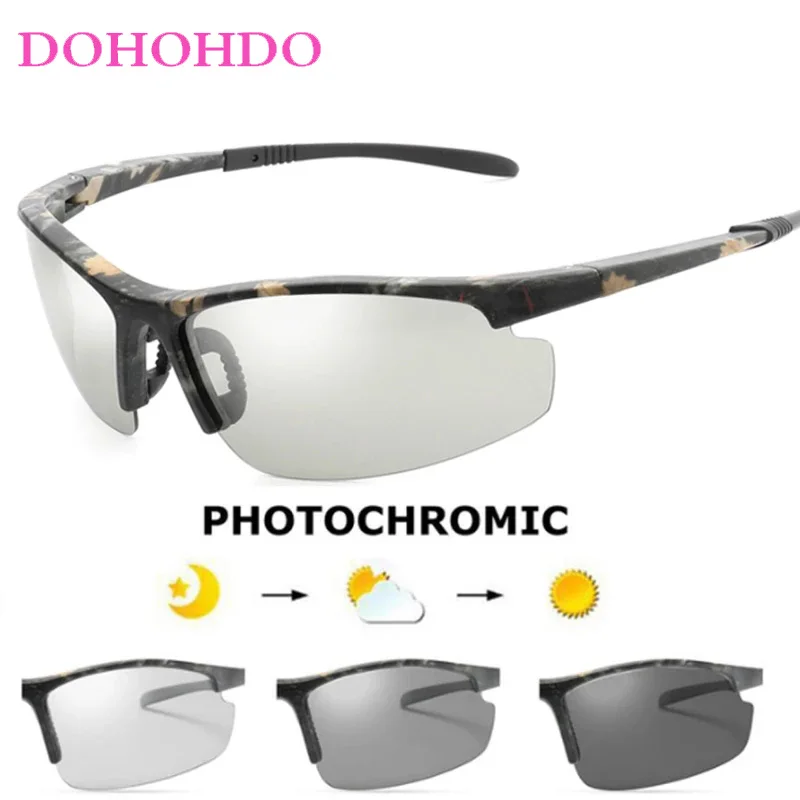 DOHOHDO Hot Driving Polarized Photochromic Sunglasses Men Chameleon Glasses Women Sunglasses Drivers NEW Gafas De Sol Hombre