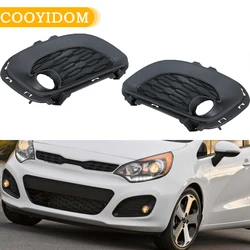 Fog Light Frame Cover Trim For KIA RIO HATCHBACK 2012 2013 2014 Front Bumper Fog Light Cover Foglamp Grille Car Accessories