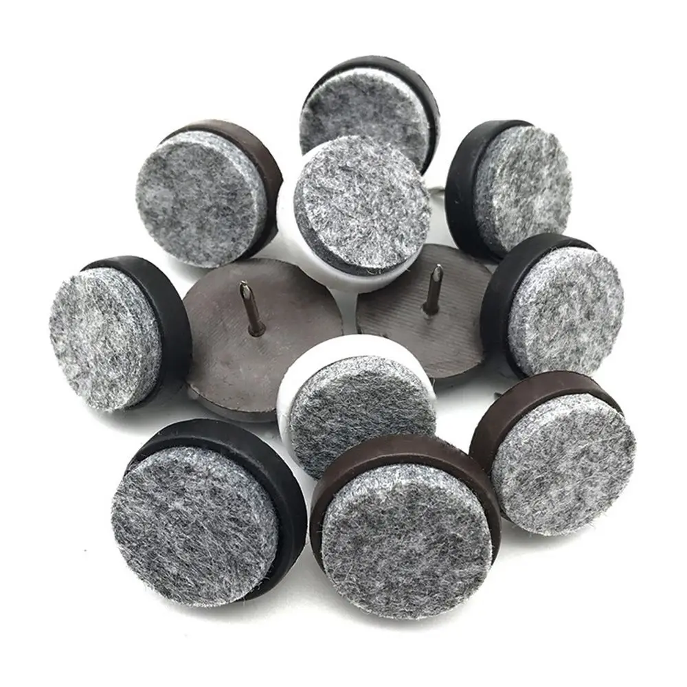 20pcs/pack Felt Foot Pad Skid Glide Nail Protector Furniture Chair Table Leg 14mm/17mm/20mm/22mm/24mm/28mm image 3