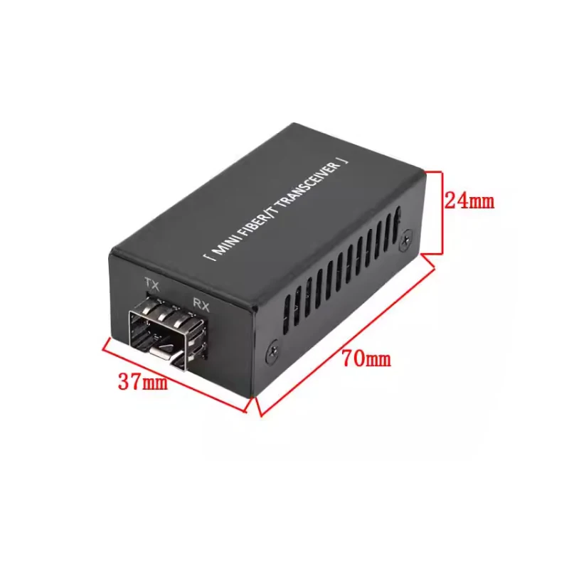 1Pair Mini Gigabit Fiber Optical Media Converter SFP 100/1000Mbps 20Km Optic Transceiver