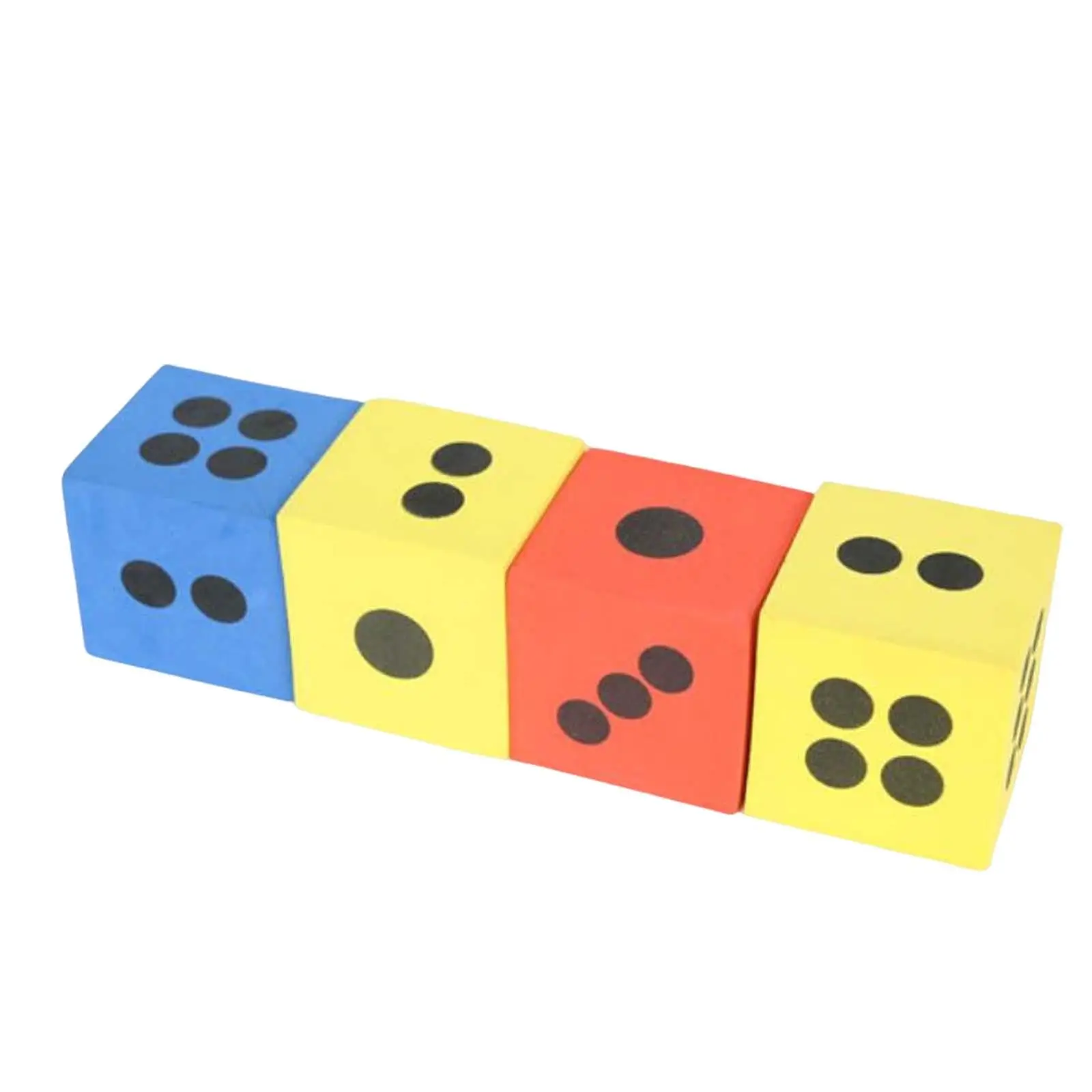 4 Pieces Foam Dice 2.48 Inches learning EVA Foam Dices for Party Supplies Building Toys Kids Math Games