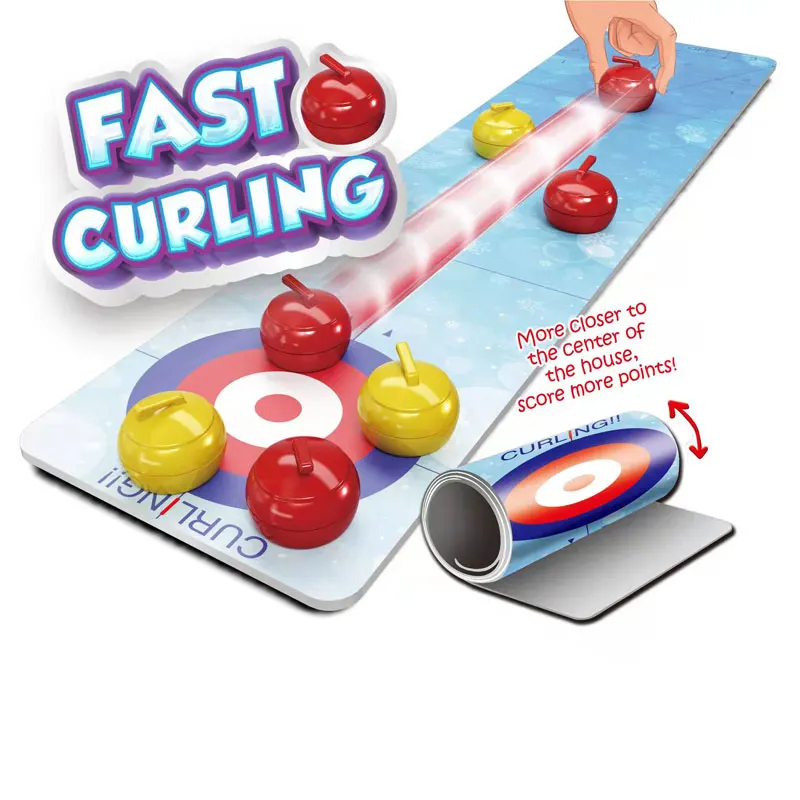 Kids&Teens Alike Indoor Sport Training Tabletop Board Game Fast Curling Toy For Whole Family