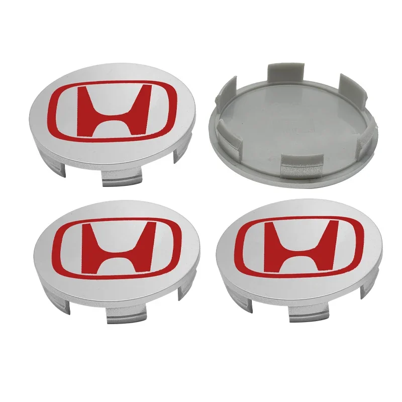 4pcs 69mm 62mm 58mm For Honda Car Wheel Center Cover Rim Hub Caps Accord Fit Jazz CRV CRZ City Alice Odyssey Badge logo Emblem