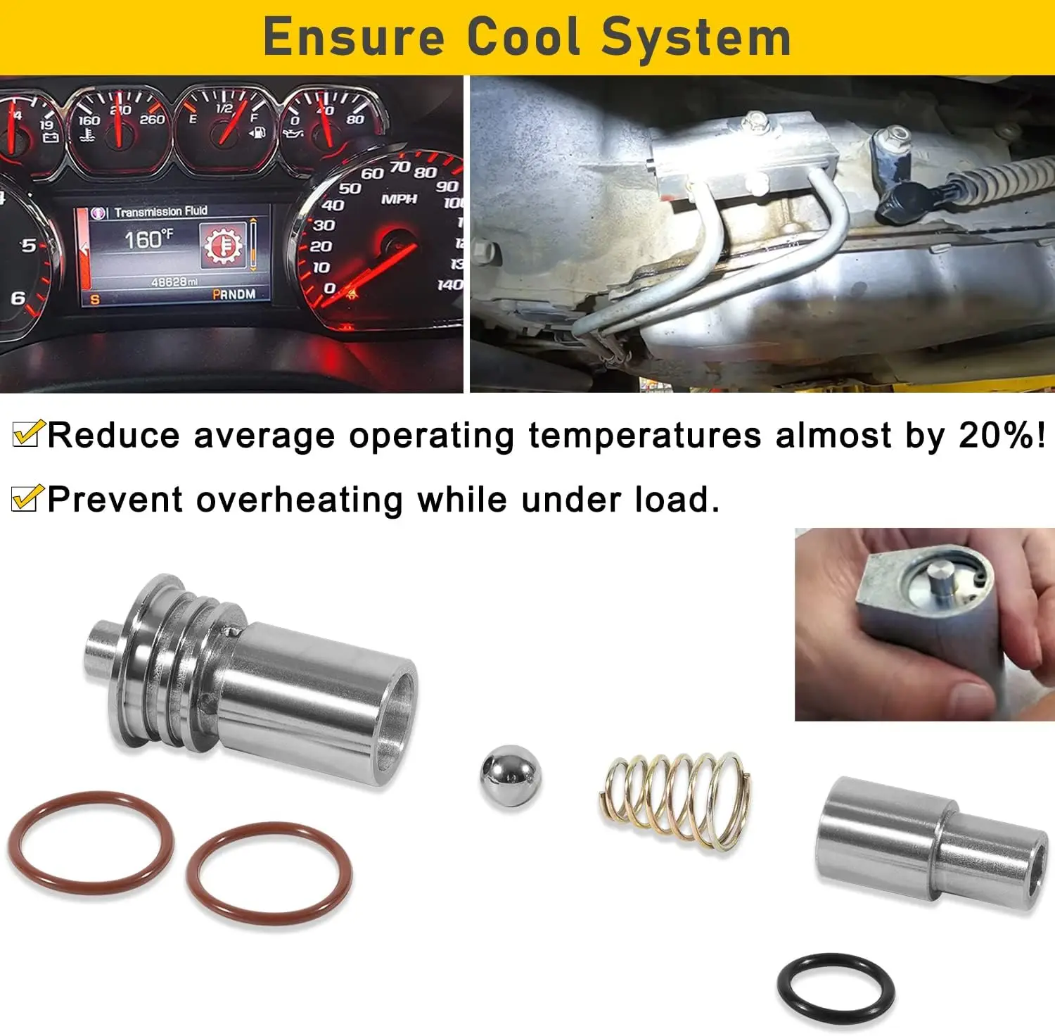 TML Transmission Cooling System Upgrade Kit For 2014-Up 6L80 6L90 & 2016-Up 8L90 8L80 8L90E, for GM Cadillac Chevy GMC Trucks