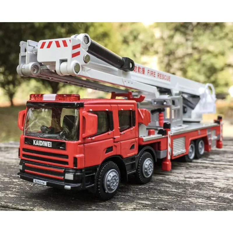 

Alloy engineering vehicles high simulation Fire truck fire ladder climbing car children's educational toys