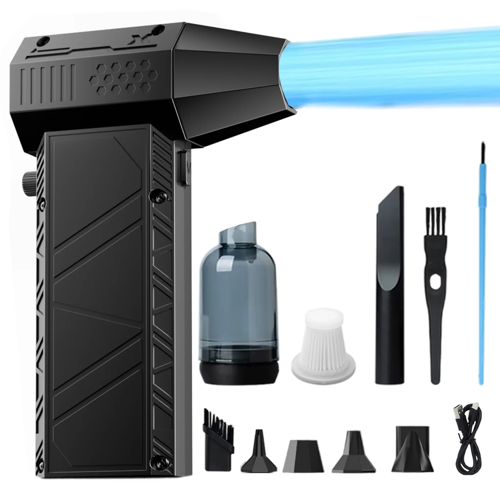 

X6 Pro Turbo jet fan 550000 RPM brushless 8000mAh Powerful Snow Blower High-speed Dust Fan Mini Turbo Jet Fan Handheld fan