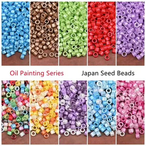2.5mm 진주 색상 골동품 작은 공예 구슬 팔찌와 목걸이를 만들기위한 미니 유리 원통형 구슬