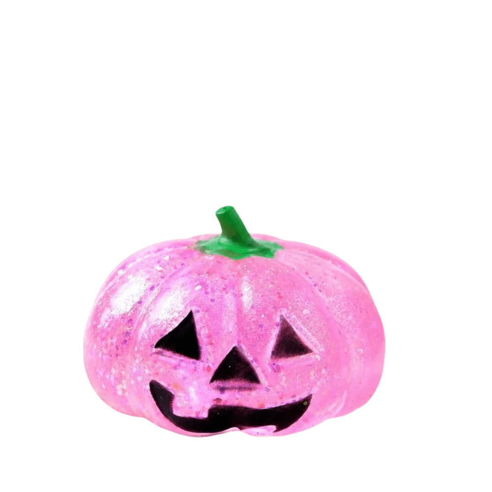 Collectible Soft Elastic Squishy Slow Rebound Glitter Stress Ball Funny Design Luminous Stress Relief Halloween