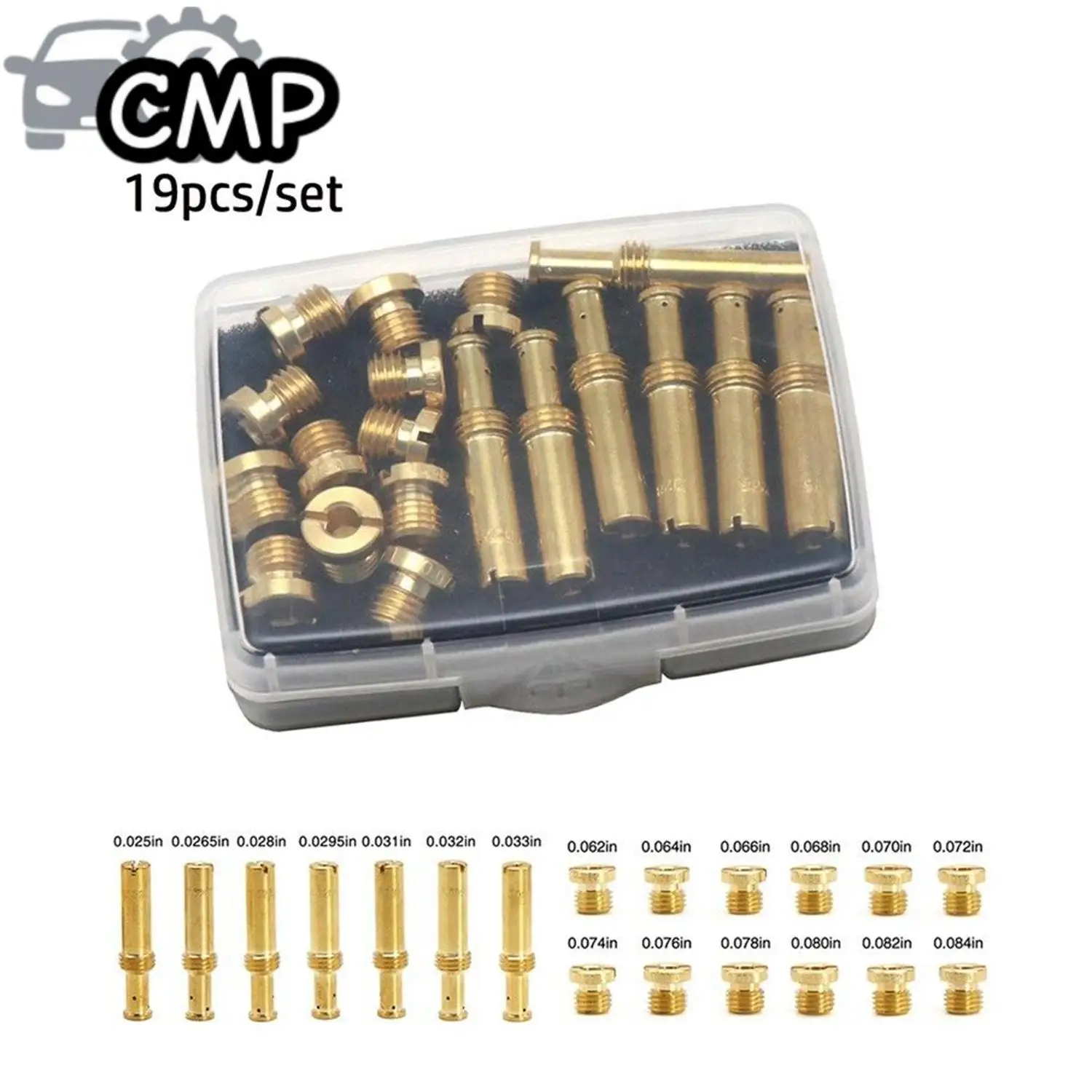 

19pcs/set Car Carbs Carburetor Accessories Jetting Kit Fit For S&S Cycle Super B E G Car Engine Repair Replacement Parts
