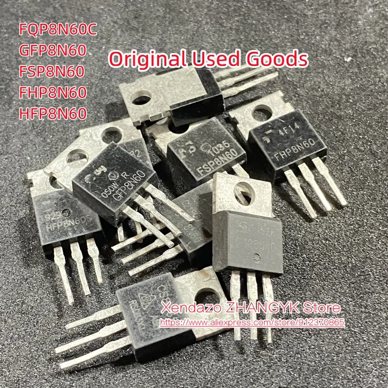 10pcs/lot Original  FQP8N60C 8N60 GFP8N60 FSP8N60 FHP8N60 HFP8N60 MOSFET N-CH 600V 7.5A TO220-3