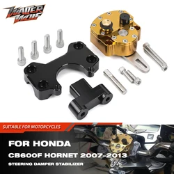 Motorcycle Steering Dampers Stabilizer Reversed Adjustable Mount Bracket For HONDA CB 600F CB600F HORNET 2007-2013 2009 2010