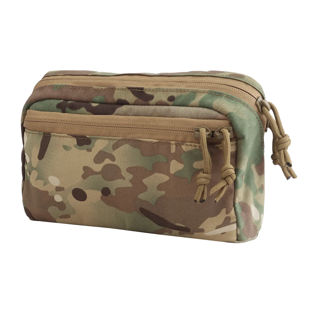 Tactical Lateral GP Pouch MOLLE Extension Bi-Directional Fastener Utility Storage Bag Outdoor Hunting Gear