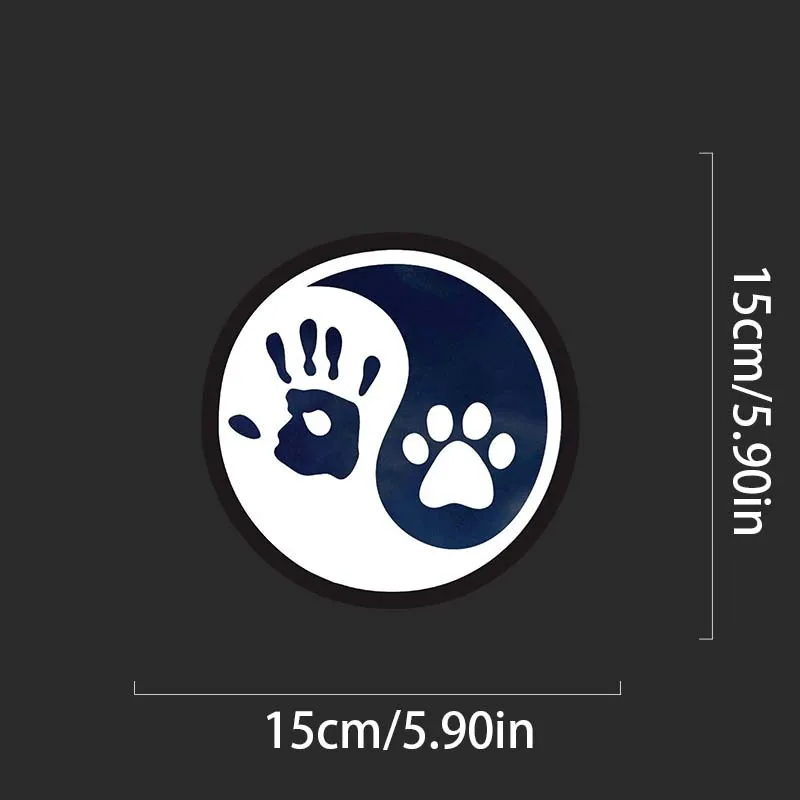 1pc Cartoon Pattern, Self-Adhesive, Single Use Matte Finish Irregular Shape for Car Windows and Exterior Plastic Surfaces - Left