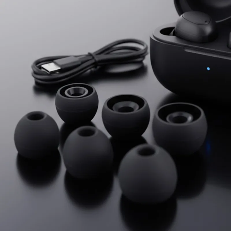 5 paia/set punte per auricolari di ricambio in silicone punte per auricolari in-ear copertura universale per cuffie cablate/wireless tappi per le orecchie/M/L