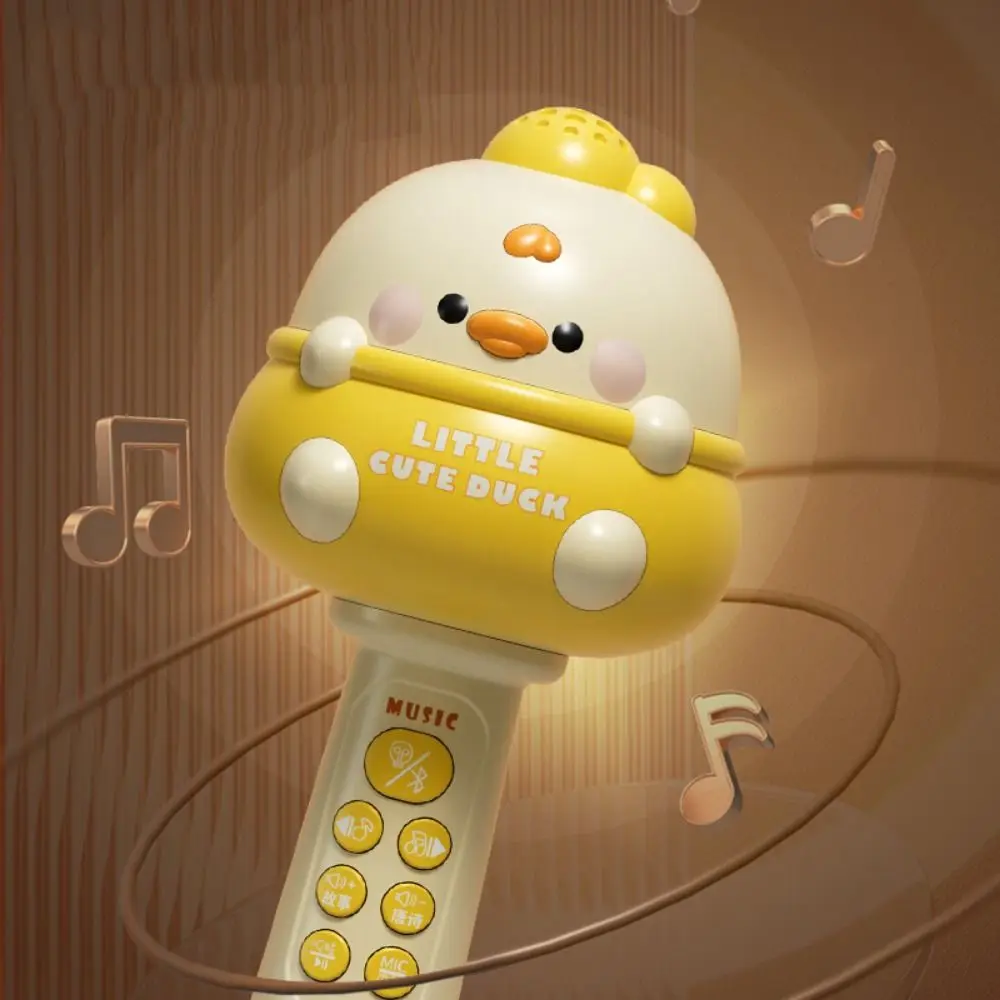 Criativo bonito crianças microfone sem fio música bluetooth criança cantando microfone portátil recarregável brinquedos musicais festa de família