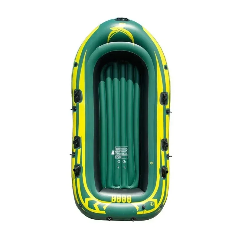 Rubber Boat Cheap 2 Person Kayak Aluminum Paddle 0.65mm Inflatable PVC Inflatable Dinghy Fishing Boat Set