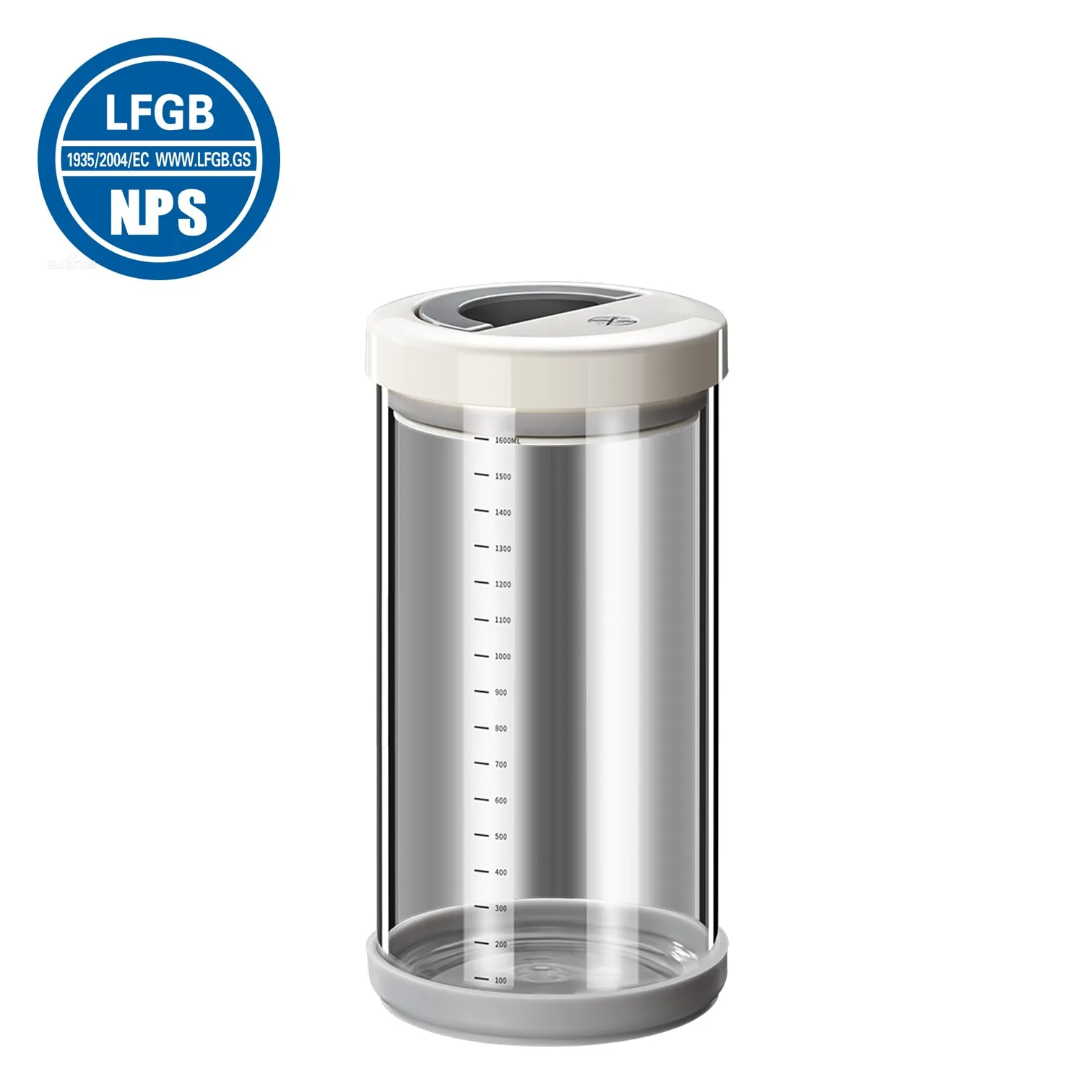 

LFGB Certification High-borosilicate Glass Dry Cargo Keeper Fall Resistant Glass Jar Heat and Cold Resistant Preservation Box
