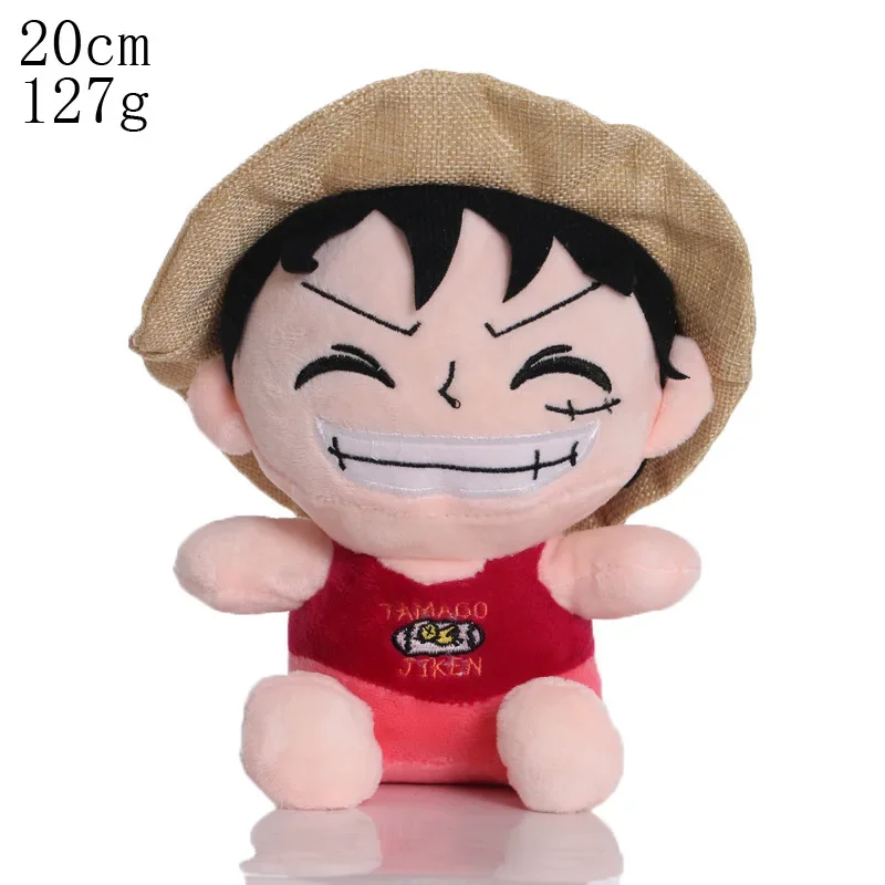 ★-20cm OnePiece Anime Figure Zoro Luffy Chopper Plush Toys Cute Cartoon Plushie Stuffed Dolls Pendant Kids Xmas Gifts