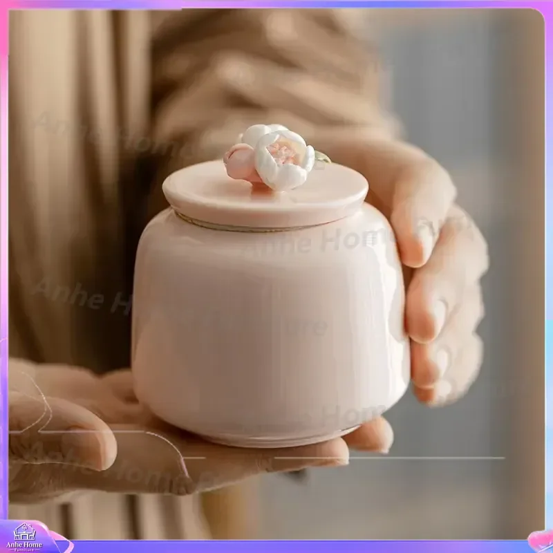 Pet Cremation Urn Ceramic Memorial Ashes Container for Dogs Cats Moisture Proof Keepsake Box Storage Casket for Hair Teeth