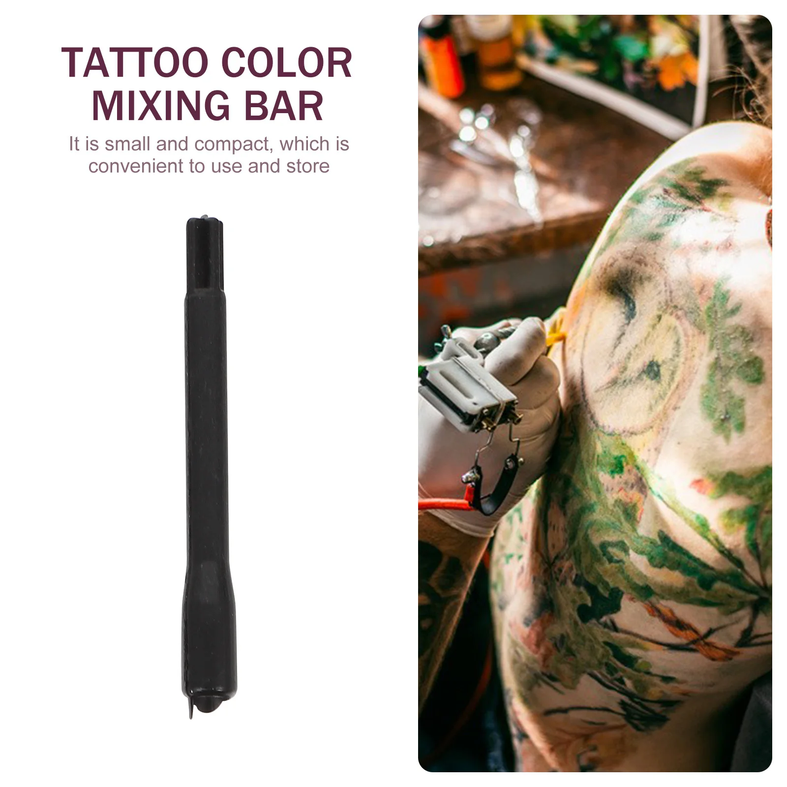 

100Pcs Tattoo Mixing Sticks Plastic Disposable Pigment Stirring Rods for Ink Paint DIY Tattoo Tools Tattooing Pigment Mixer