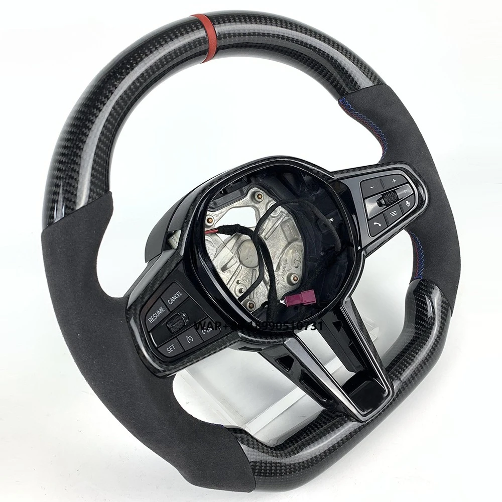 

Customized Alcanta Leather Carbon Fiber Steering Wheel for G20 G30 G80 G87 M3 M4 Car Interior Accessories