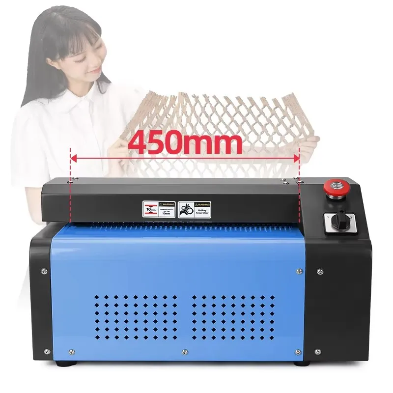 450mm Paper Corrugated Cardboard Chipping Shredders Cut Machine 10mm Thick  for Online Business Cushion Packaging Material