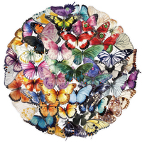 10/30/50pcs Retro Cartoon Transparent Butterfly Aesthetic Stickers Laptop Phone Suitcase Diary Scrapbooking Decoration Sticker