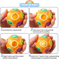 Magic Rainbow Puzzle Ball Speed Cube Ball 2
