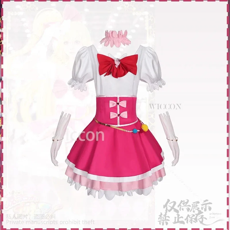 25COSMaho Girls Precure! تأثيري Asahina Mirai أنيمي علاج معجزة زي جميل لطيف كعكة فستان الوردي جيراي كي الفتيات الباروكات Custo