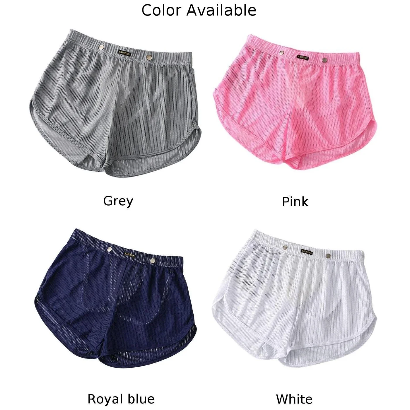 Sexy Boxer Shorts And Underpants Underwear For Men Lingerie Mesh Loose Sports Lounge Shorts Boxers Man Pack Briefs Panties