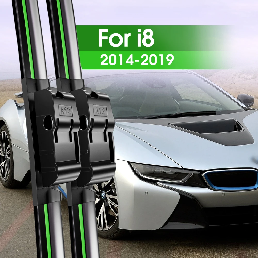 

2pcs Front Windshield Wiper Blades For BMW i8 2014-2019 2015 2016 2017 2018 Windscreen Window Accessories