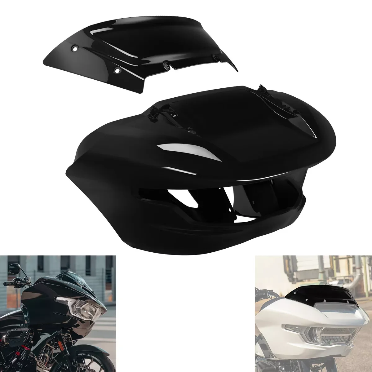 Wewnętrzna i zewnętrzna owiewka + szyba przednia pasuje do Harley CVO Road Glide ST FLTRXSTSE 2024 akcesoria motocyklowe