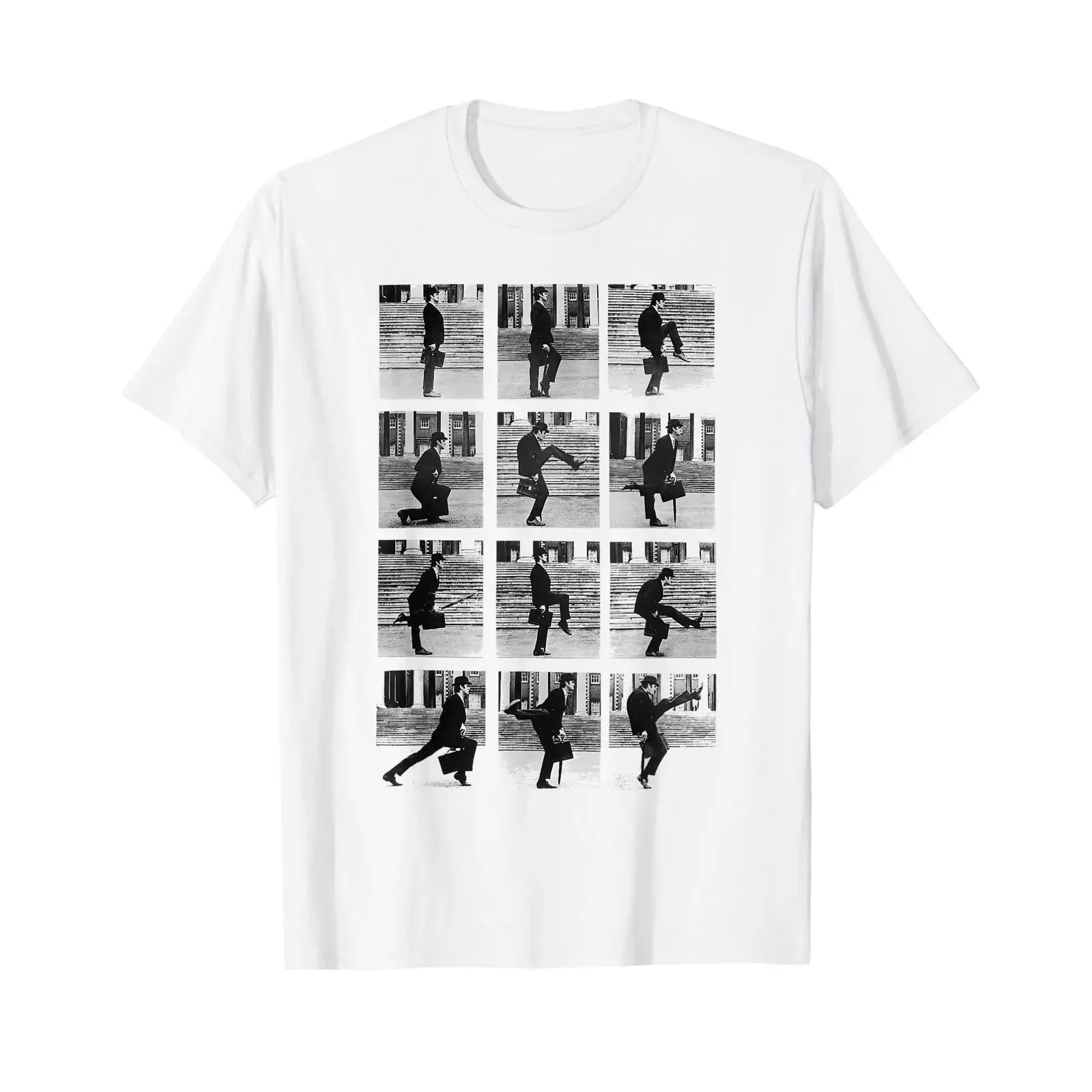Monty Python Official Silly Walks T Shirt vintage Washed streetwear fashion Unisex Casual Slightly Comfortable graphic