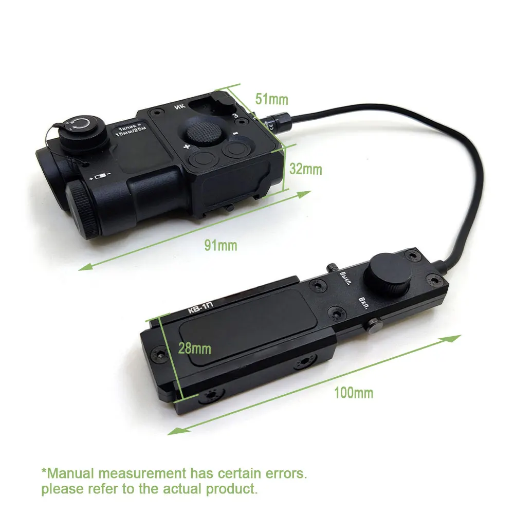 Imagem -03 - Sotac Estratégia Metal Perst4 Apontando Laser Visível Verde Peq ir Laser com Interruptor de Pressão de Controle