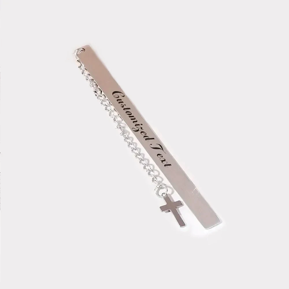Personalized Custom Text Charm Bookmark Pendant