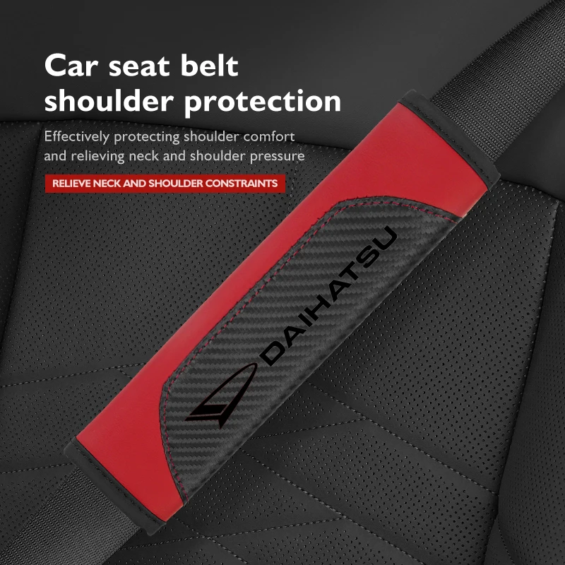 1/2pcs Car Safety Belt Shoulder Cover Seat Belt Protection Pad For Daihatsu Move Terios YRV Terios Sirion Mira Materia YRV