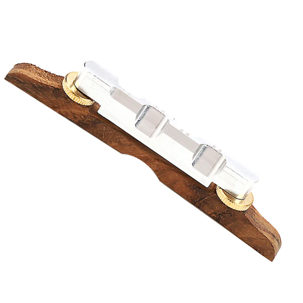 

Wooden Guitar Bridge Saddle Replacement Acoustic String Instrument Clear Groove Smooth Tone For Mandolin Banjo Guitar
