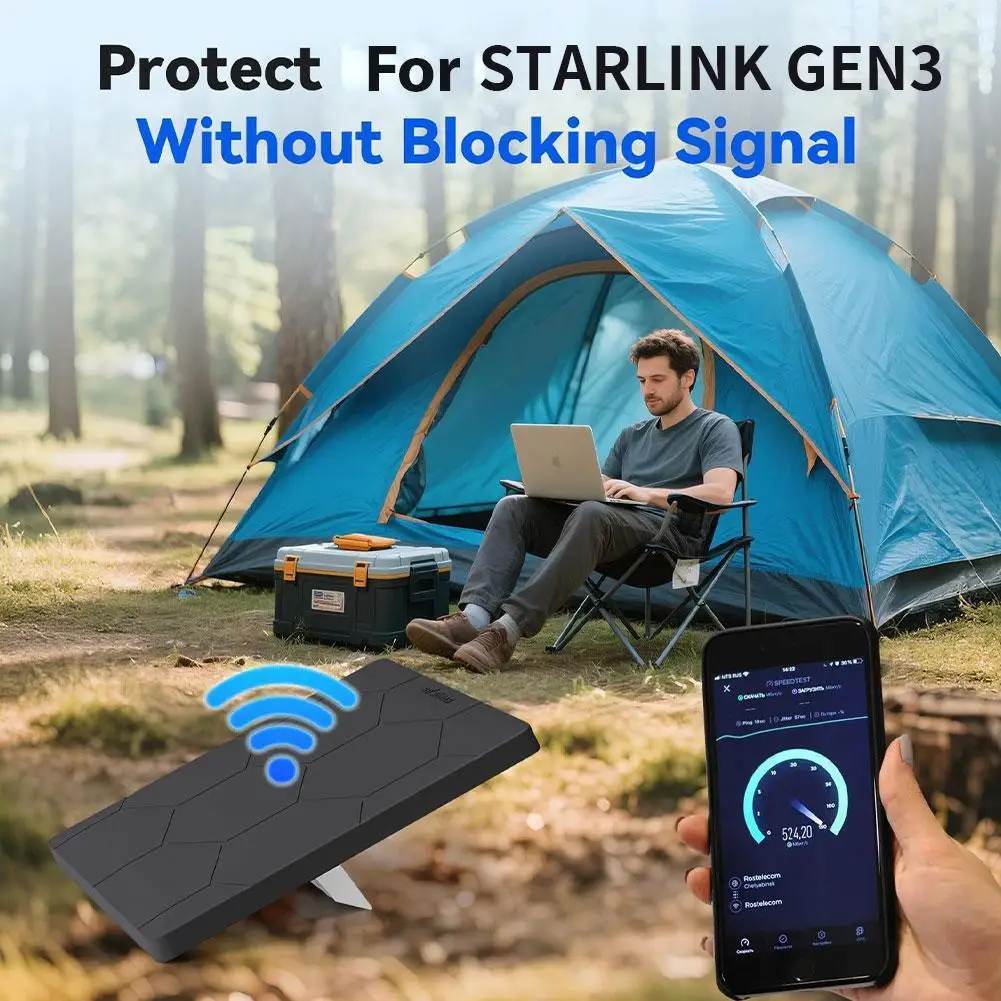 

Аксессуары для Starlink GEN 3, силиконовый защитный чехол для антенны-противоударный противоударный чехол для уличного аксессуара с защитой от царапин