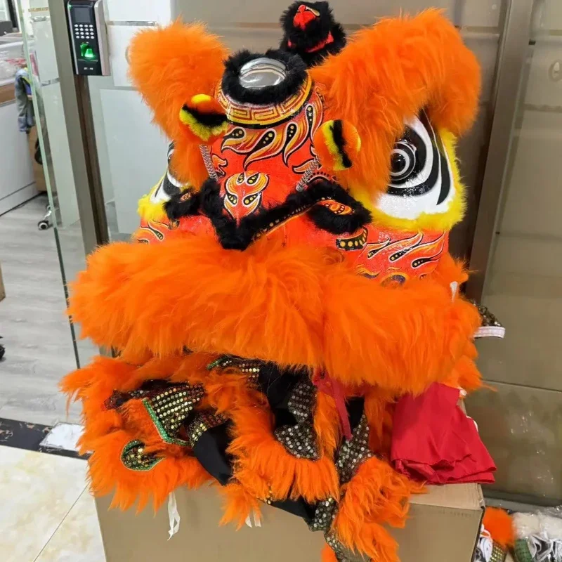 Factory Handcrafted Normal Size Performance Lion Dance Costume Chinese Culture Inspired Lion Dance for Two People