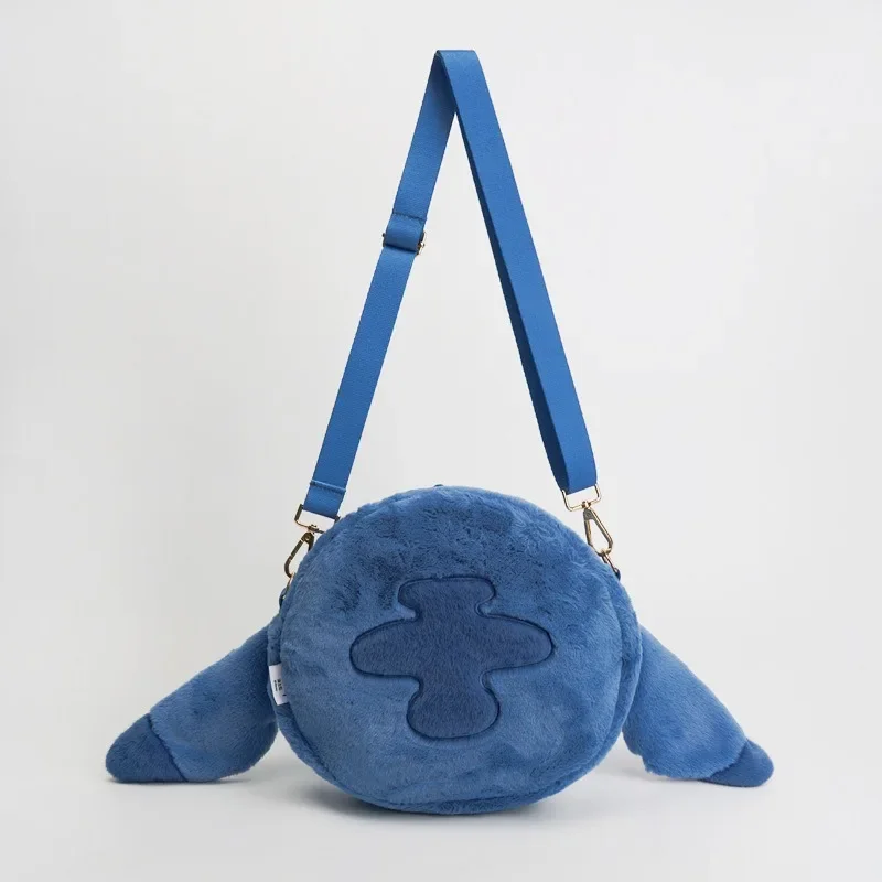 Zaino Disney Stitch Plushie - Adorabile borsa a tracolla in peluche alieno per bambini e adulti - Zaino a doppia spalla carino e funzionale